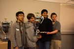 Science Bowl 2015 winning team with trophy Thumbnail